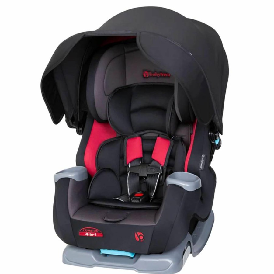 Baby Trend 4-in-1 Convertible Car Seat for Infants & Toddlers | Quartz Pink Cover Me Safe Travel