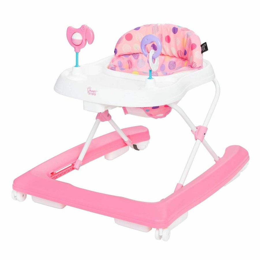 Smart Steps Trend Activity Walker for Babies - Orbits Rose Design, Lightweight & Foldable Baby Walker with Adjustable Height