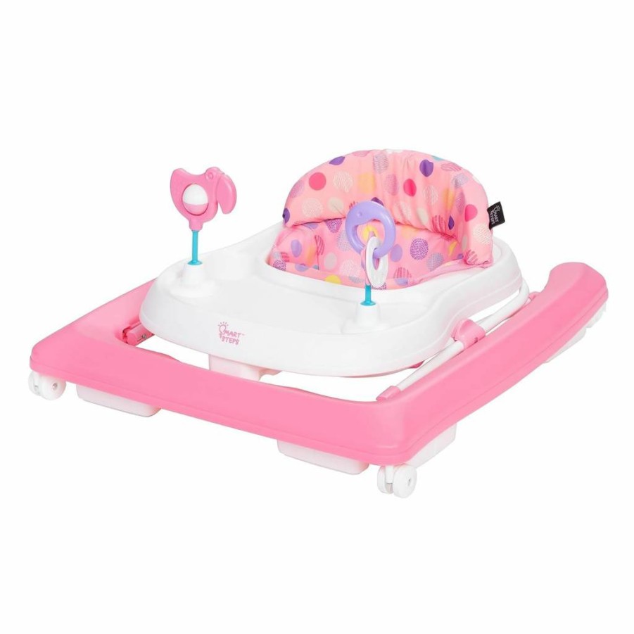 Smart Steps Trend Activity Walker for Babies - Orbits Rose Design, Lightweight & Foldable Baby Walker with Adjustable Height