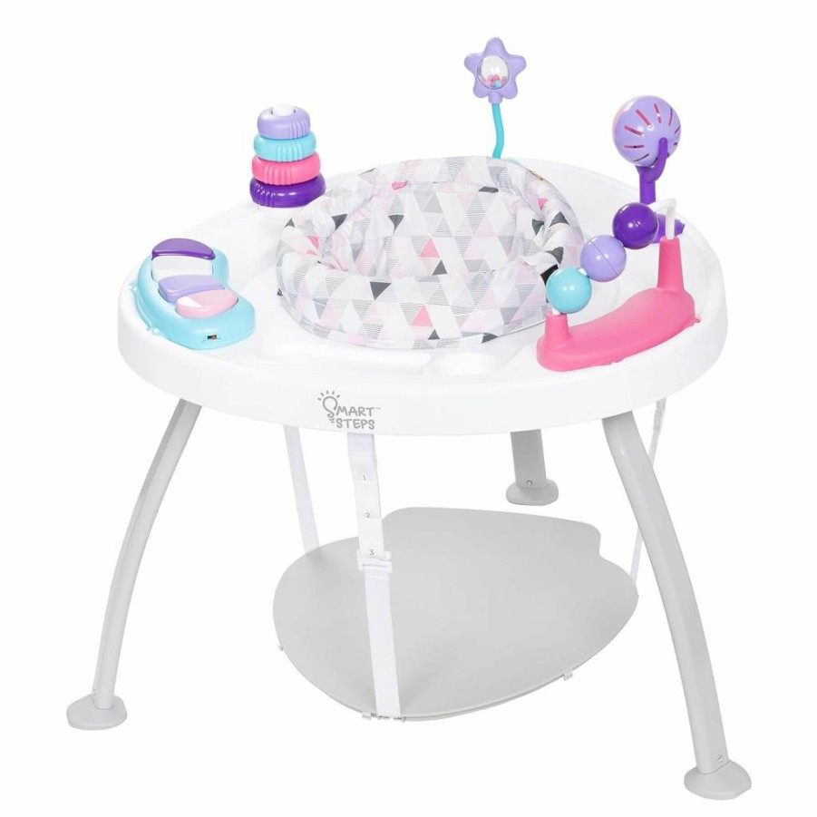 Smart Steps 3-in-1 Bounce & Play Activity Center for Toddlers - Interactive Jump & Play Gym in Harmony Pink