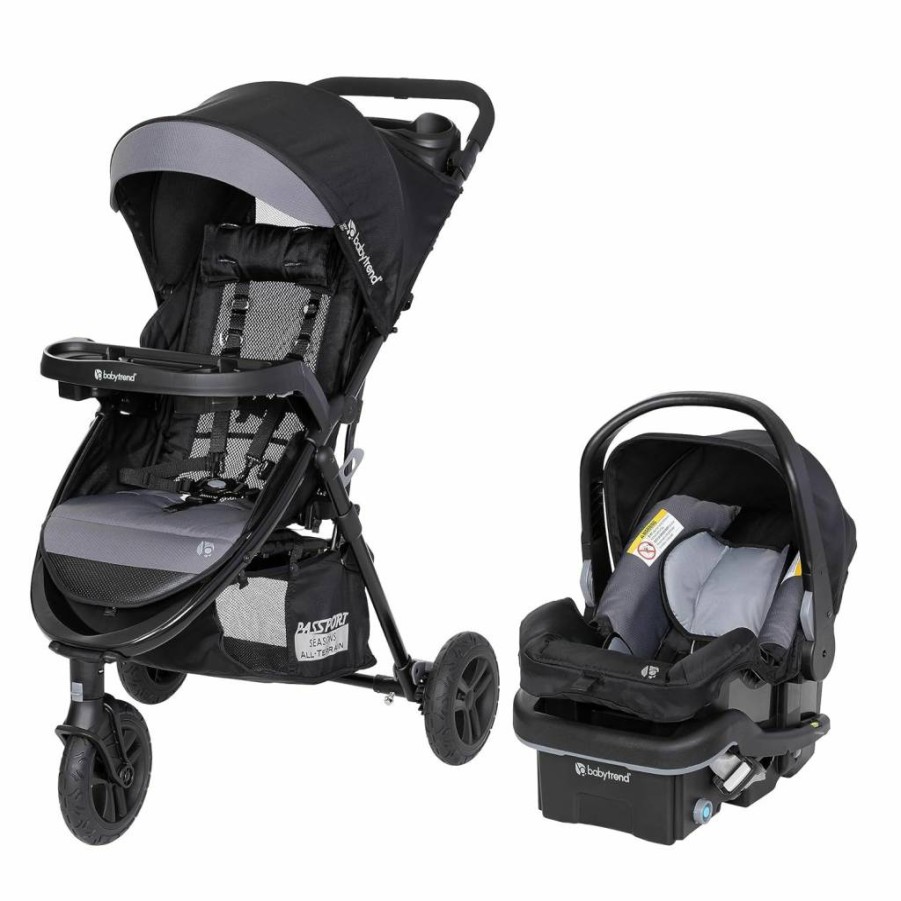 Baby Trend Passport All-Terrain Travel System with EZ-Lift Plus Infant Car Seat - Dash Black Stroller for Babies