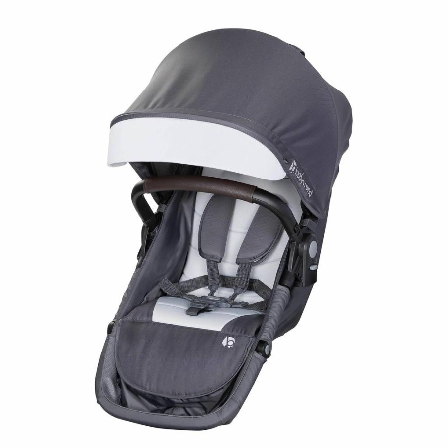 Baby Trend Morph Convertible Single to Double Stroller with Second Seat - Dash Grey, Lightweight & Adjustable