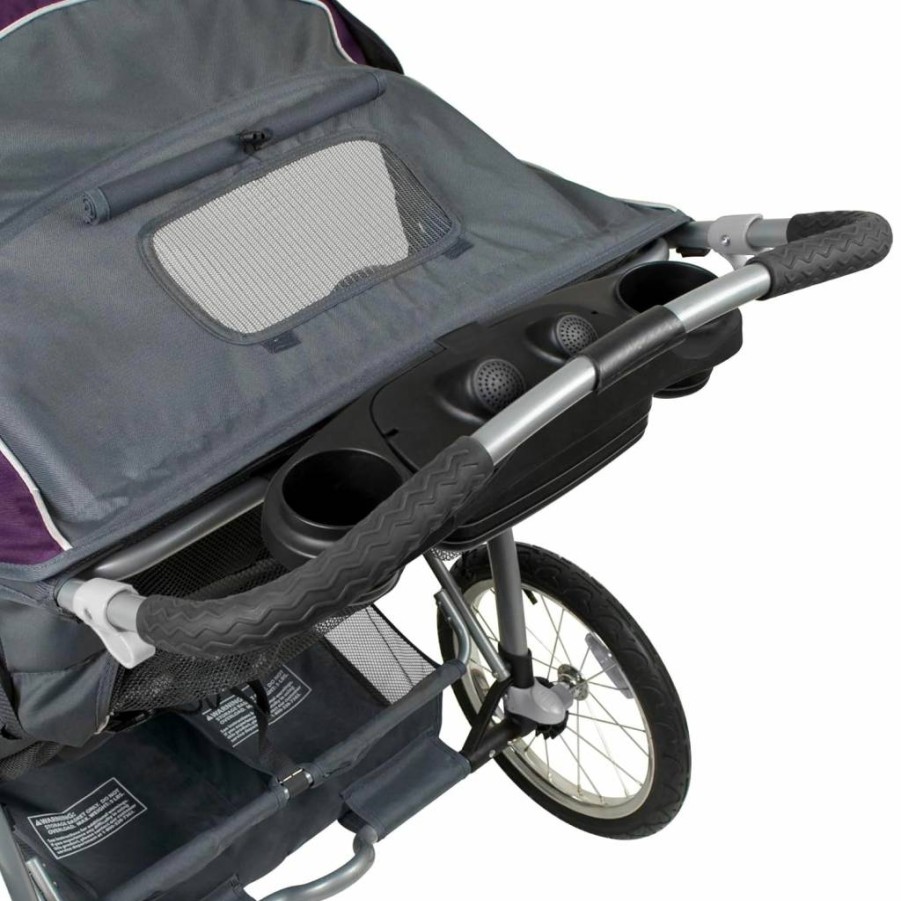 Baby Trend Expedition Double Jogger Stroller - Lightweight All-Terrain Baby Stroller for Jogging, Compact Fold, Adjustable Canopy, Elixer Model
