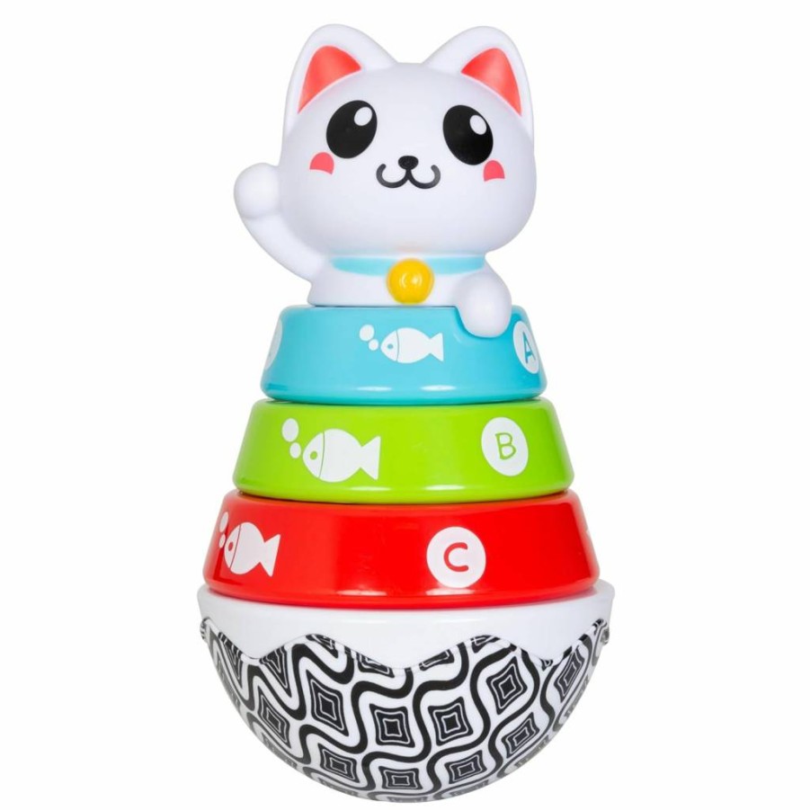 Smart Steps Stack-A-Cat STEM Learning Toy for Babies 9-12 Months – Educational Baby Building Blocks