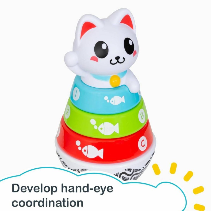 Smart Steps Stack-A-Cat STEM Learning Toy for Babies 9-12 Months – Educational Baby Building Blocks