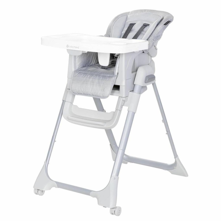 Baby Trend Everlast 7-in-1 Convertible High Chair for Infants & Toddlers, Adjustable Height, Pink Stone Design