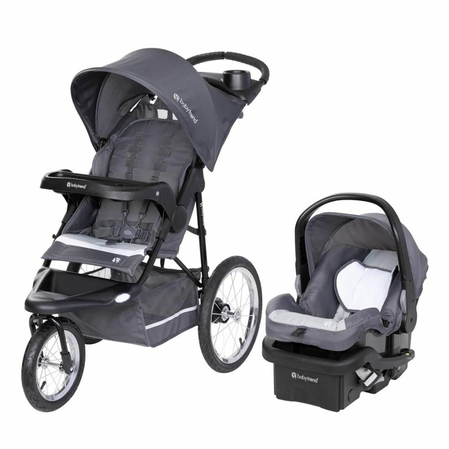 Baby Trend Expedition Jogger Travel System with EZ-Lift Infant Car Seat - Lightweight Stroller & Safe Baby Carrier, Dash Pink for Newborns & Toddlers