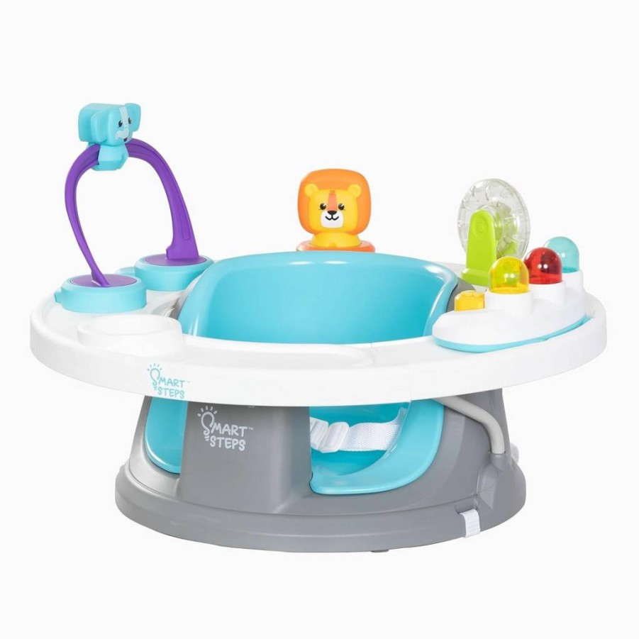 Smart Steps Blue Safari 5-in-1 Activity Booster Seat for Toddlers – Explore N’ Play Fun