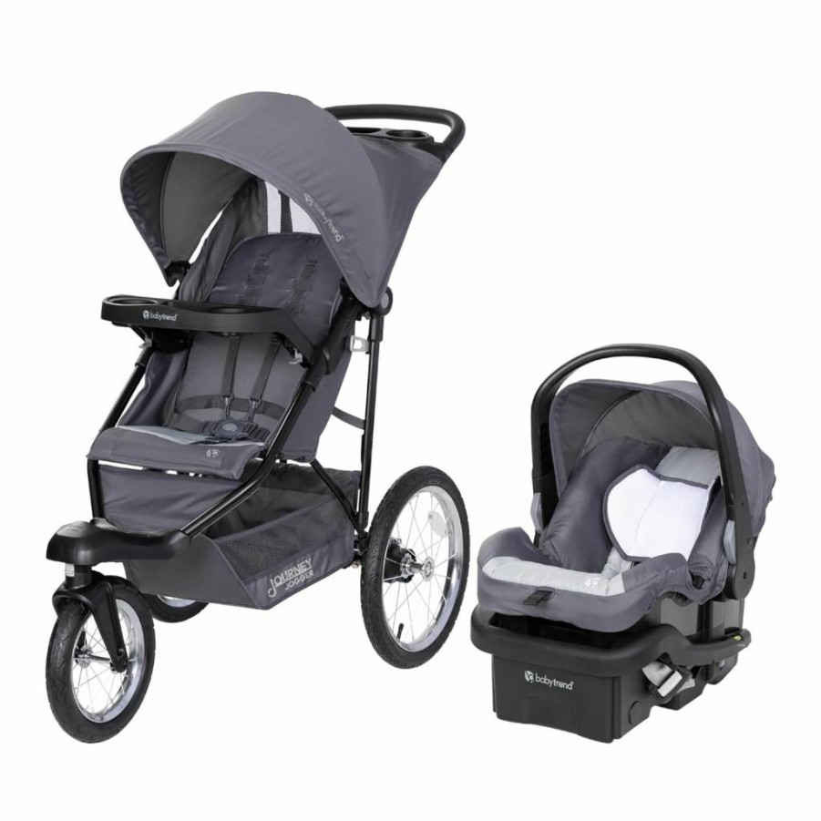 Baby Trend Journey Jogger Stroller Travel System - Lightweight Stellar Black Stroller for Infants & Toddlers with Car Seat Compatibility