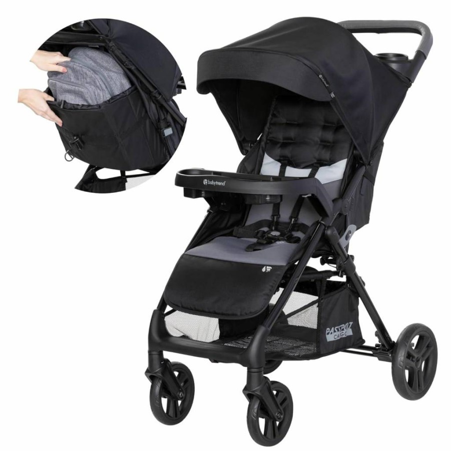 Baby Trend Passport Lightweight Travel Stroller, Compact Fold, Silver Sky – Ideal for Infants & Toddlers
